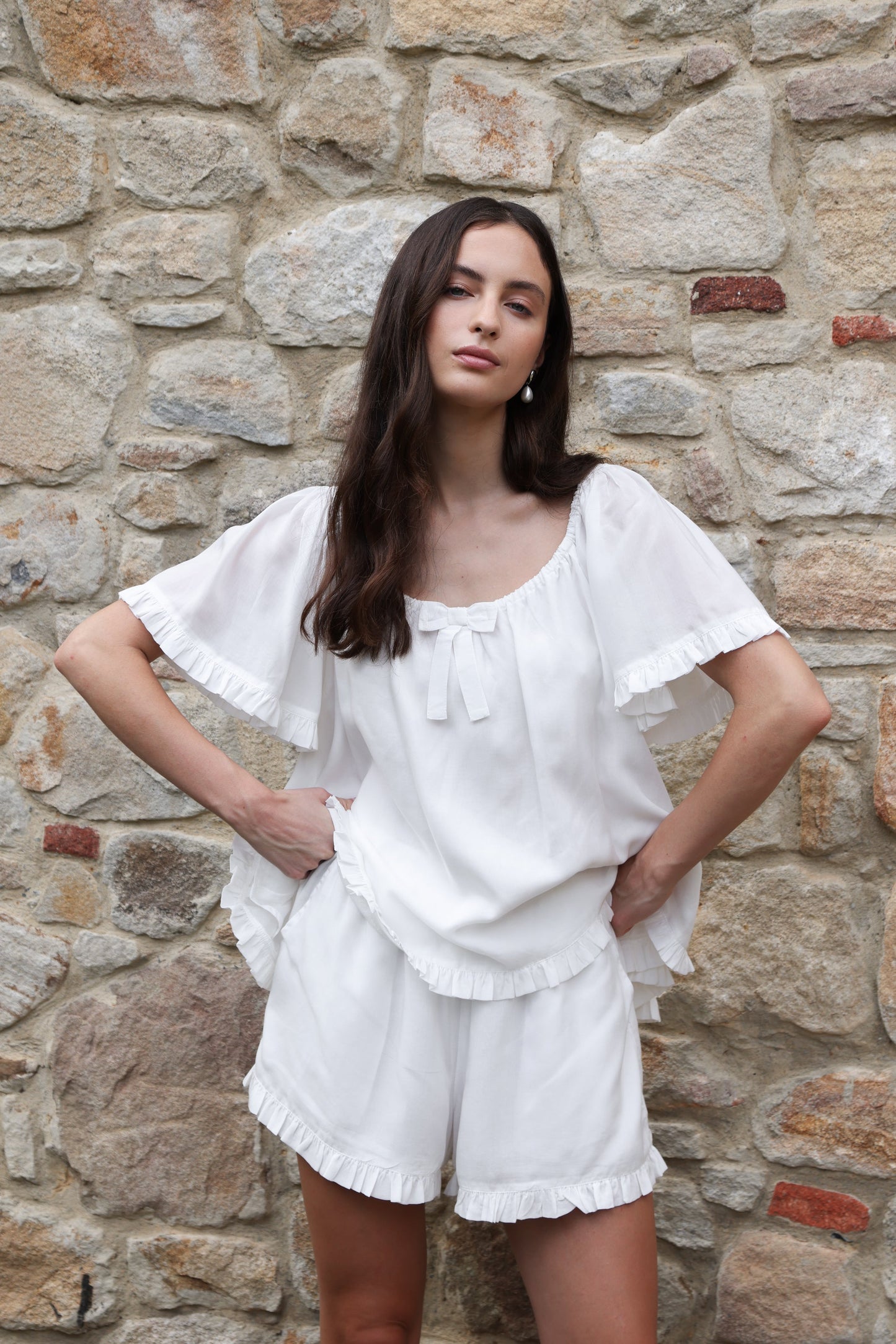 Betty Sleep Set - Lyocell Batiste - Off White