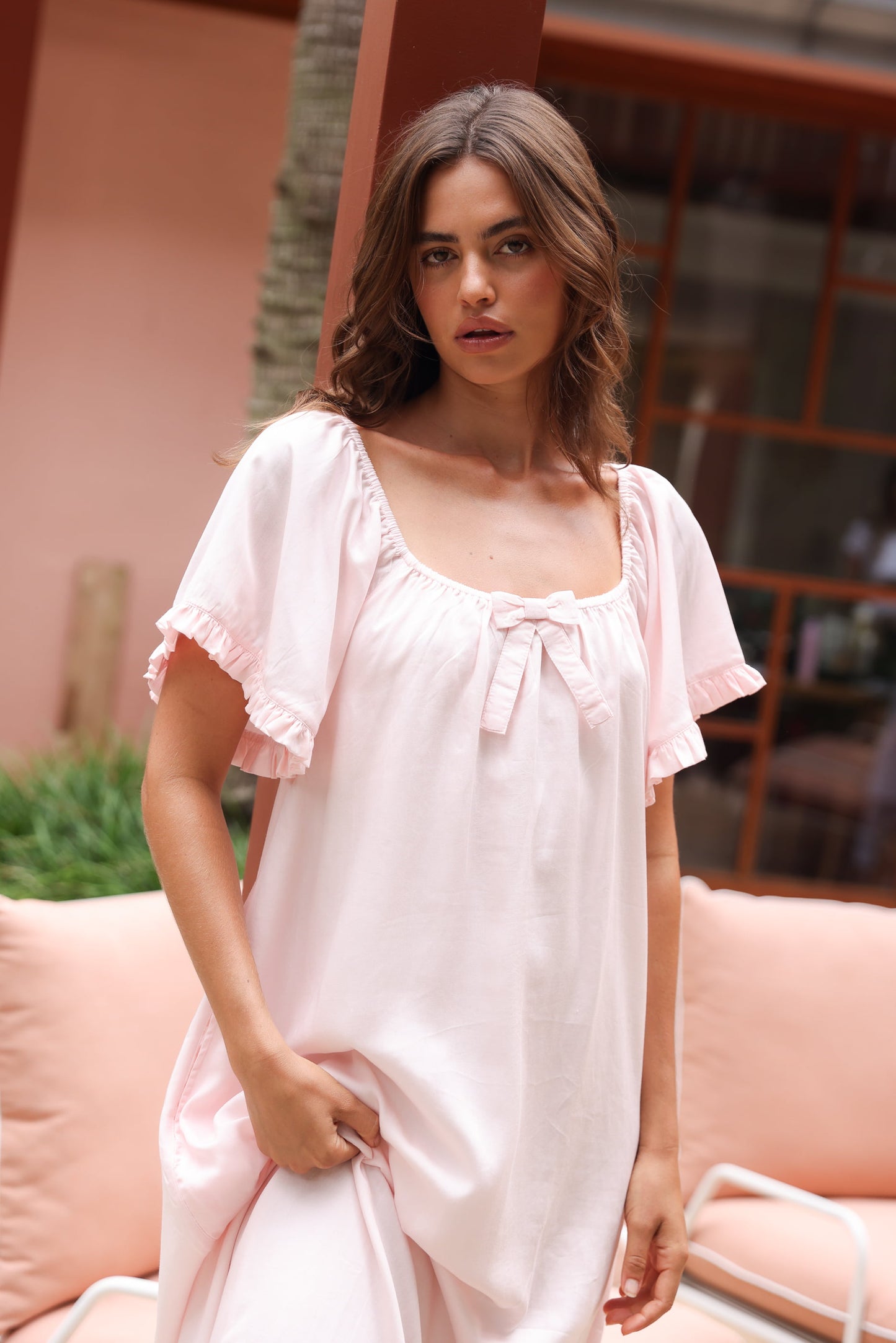 Betty Nightie - Long - 100% Lyocell - Ballet Pink