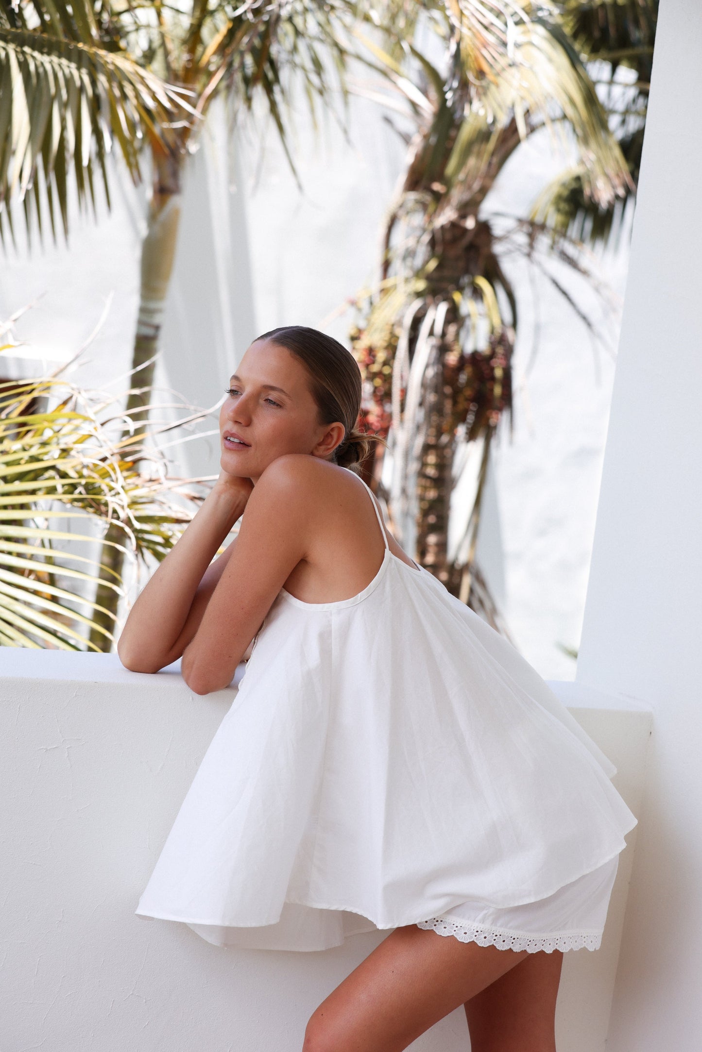 Lydia Sleep Set - Cotton Modal - Off White