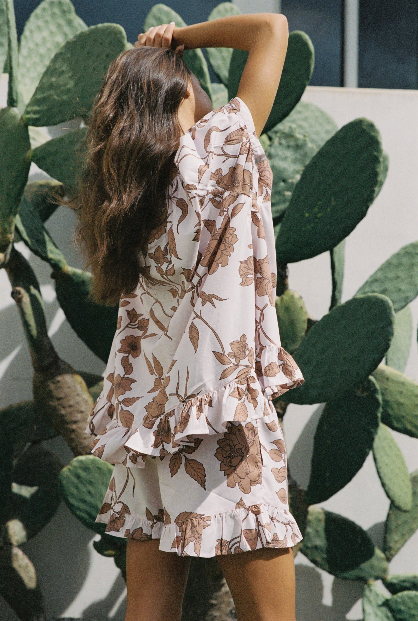 Sophie Sleep Set - Cotton Modal - Romantic Floral Toffee