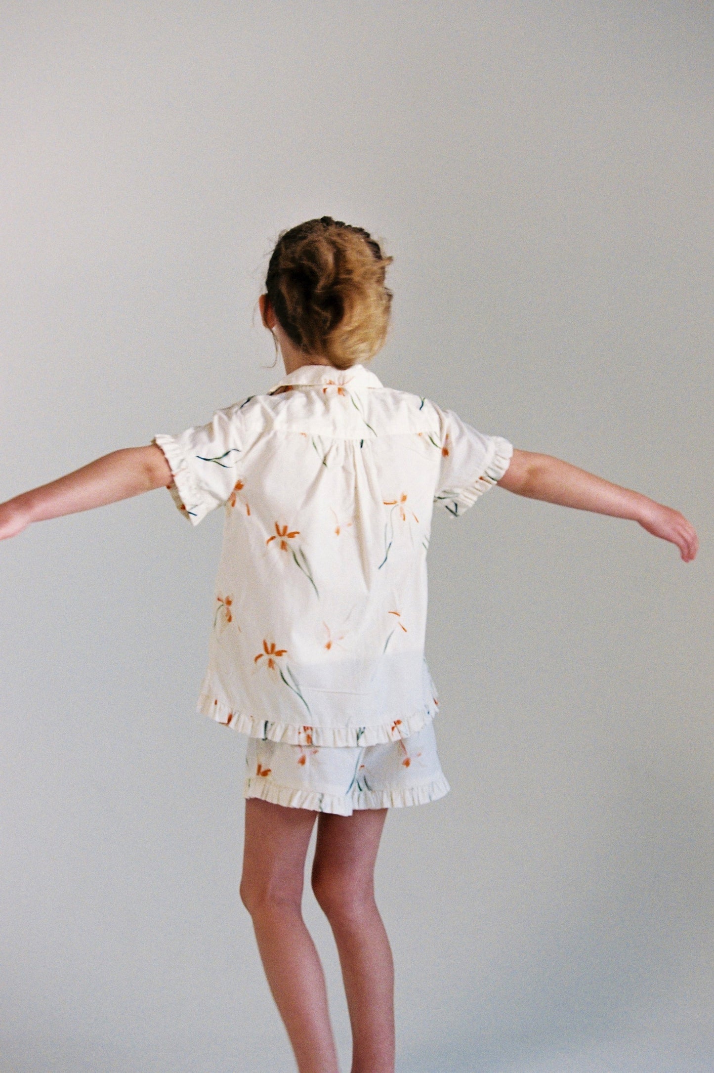 Girls Felicity Frill Set - Cotton Modal - Lily