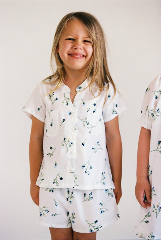 Girls Maggie Pyjama Set - Bluebell