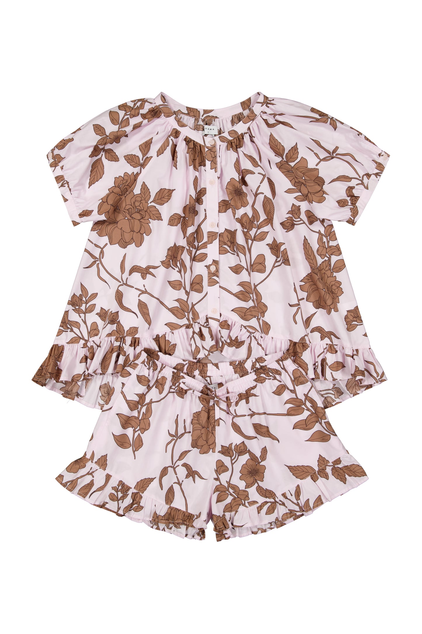 Sophie Sleep Set - Cotton Modal - Romantic Floral Toffee