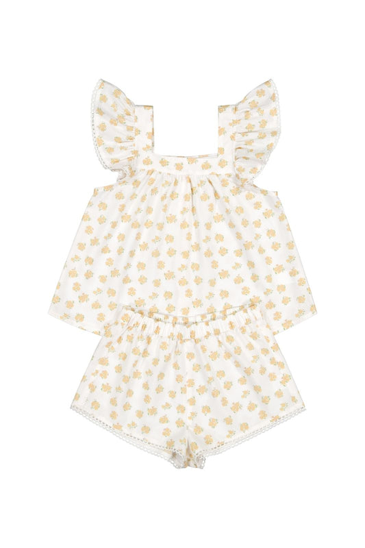 Girls Harriet Set - Cotton Modal - Meadow Honey