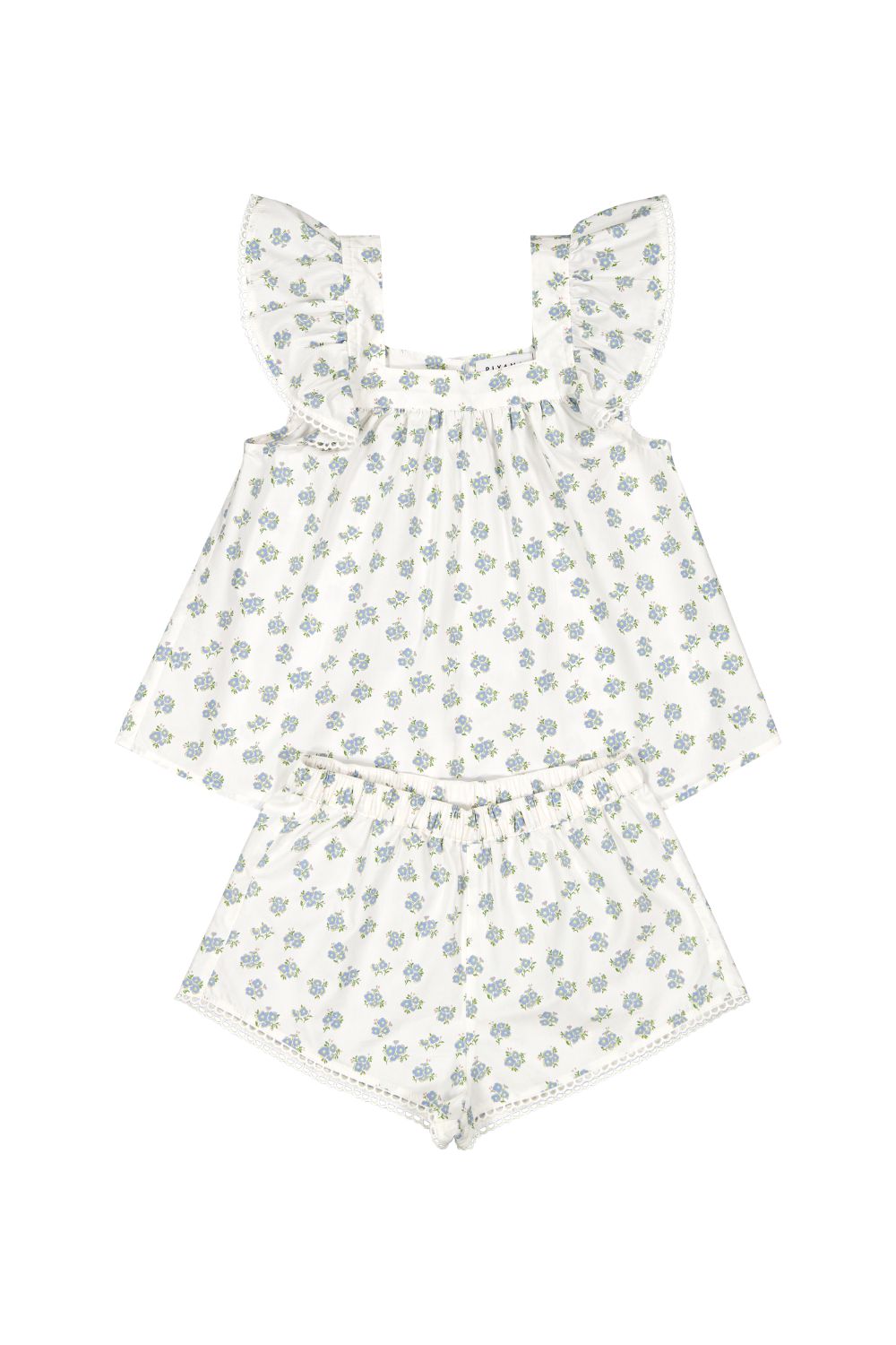 Girls Harriet Set - Cotton Modal - Meadow Blue