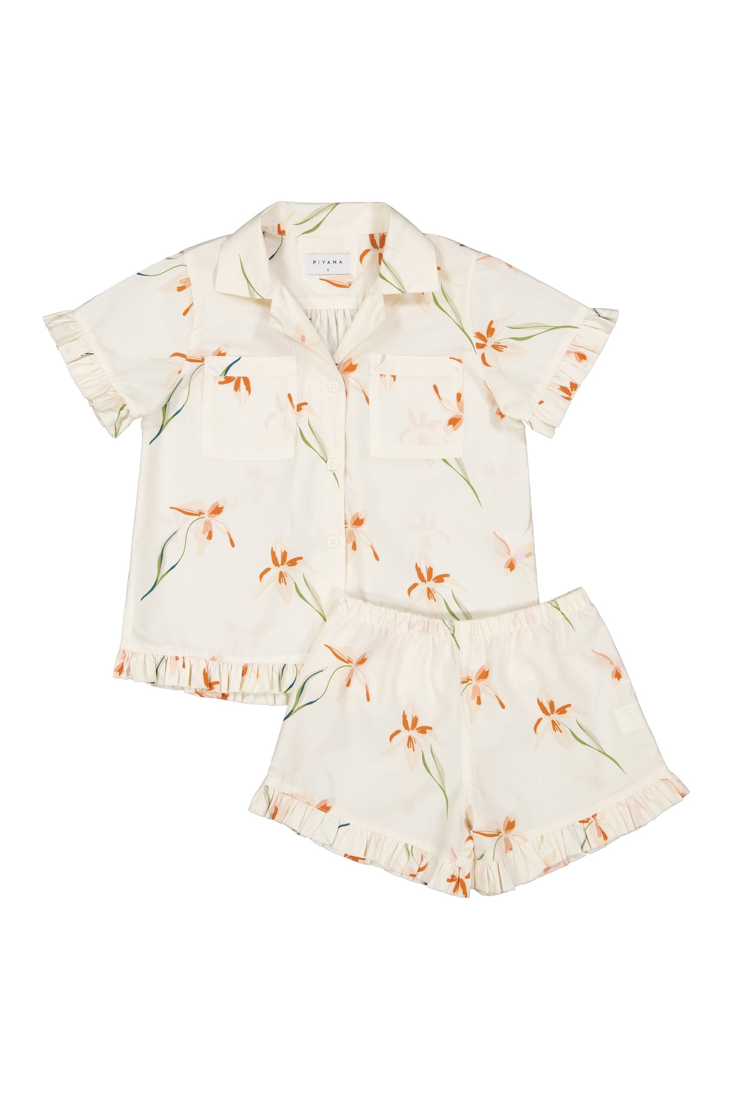 Girls Felicity Frill Set - Cotton Modal - Lily